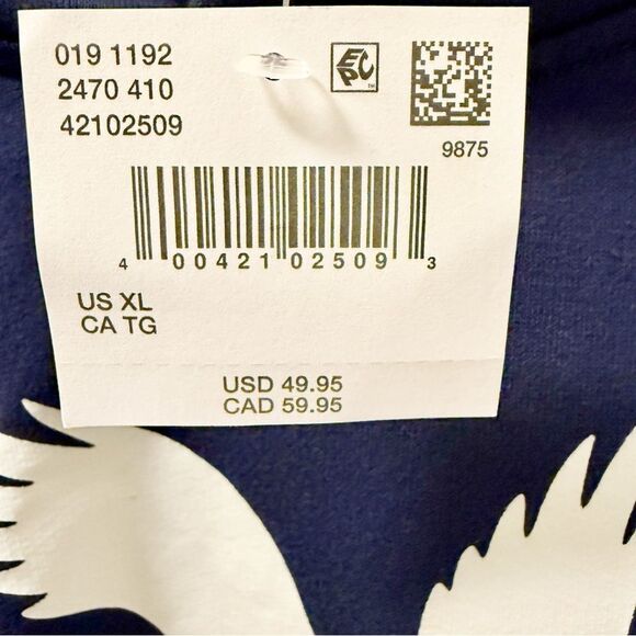 American Eagle Men’s Hoodie XL Eagle Logo Navy Pullover NWT - Picture 5 of 5